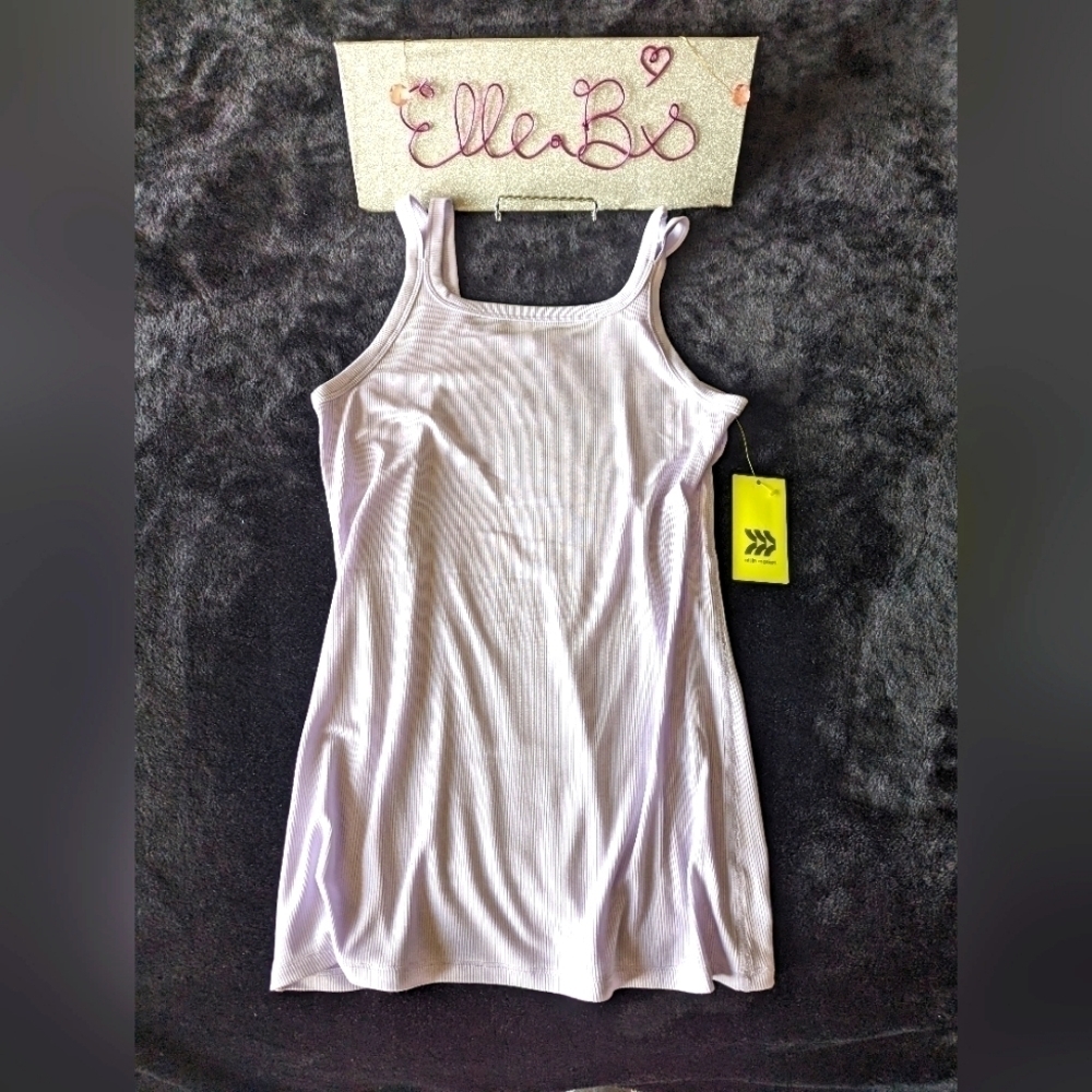 Girls Double Strap Purple Tank XL
